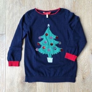 Joules Girls Christmas Tree Sweater